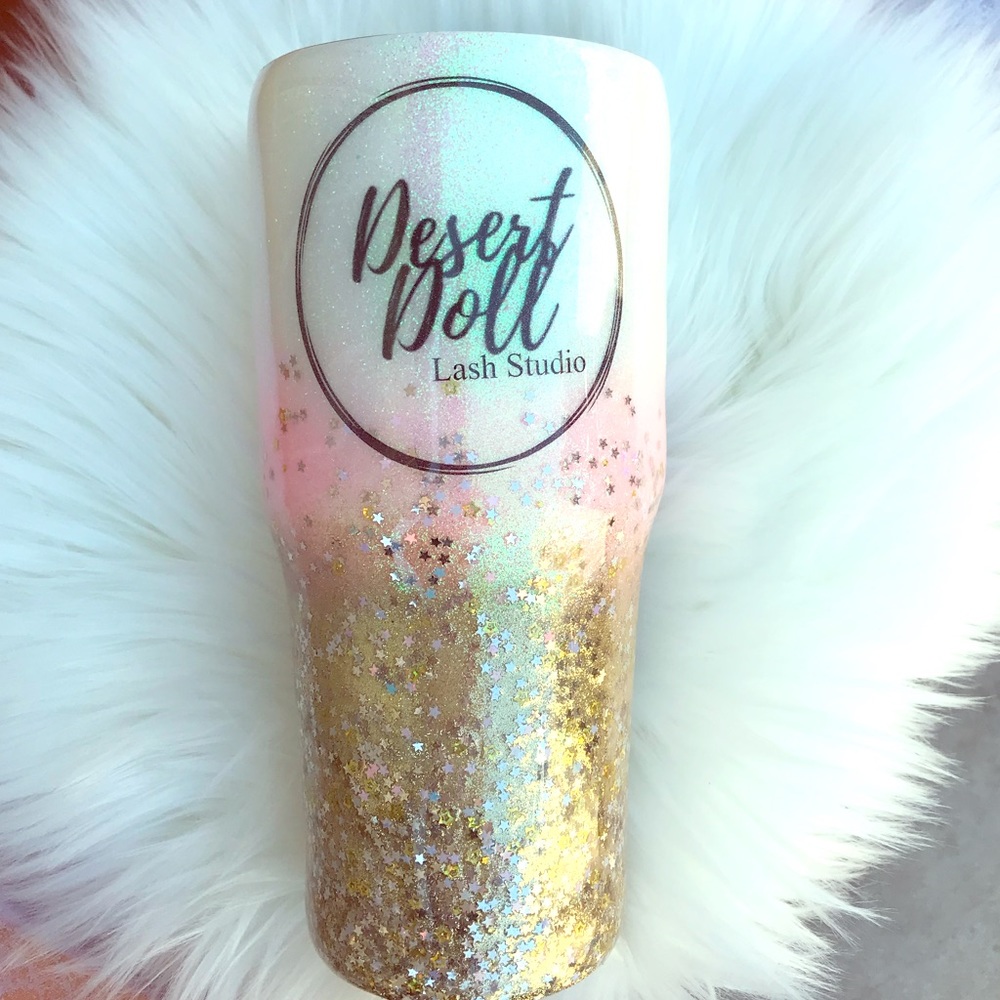 Custom 30 oz Glitter tumbler Mamarazzi & Co